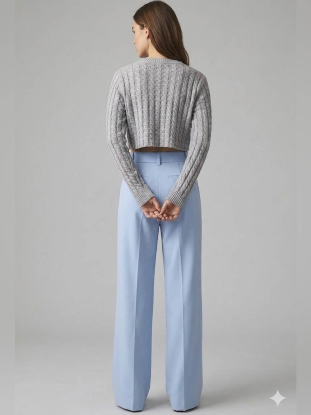Favorite Daughter The Favorite Pants High Rise Wide Leg Trouser Sky Blue 8 - Picture 6 of 16
